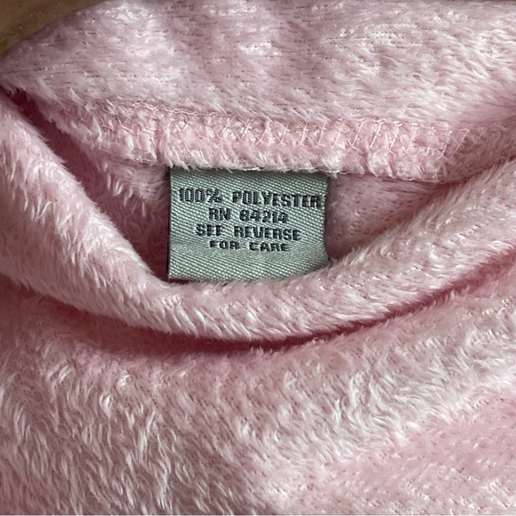 Vintage Denali light pink soft fuzzy zip up hoodie sweater/jacket/top - Picture 12 of 12